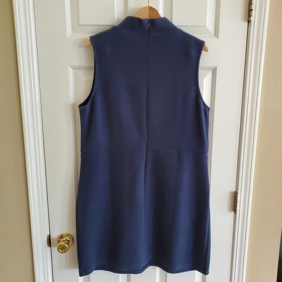 Simply Noelle Full zip sleeveless Navy woman’s Simply Noelle dress - Picture 2 of 4